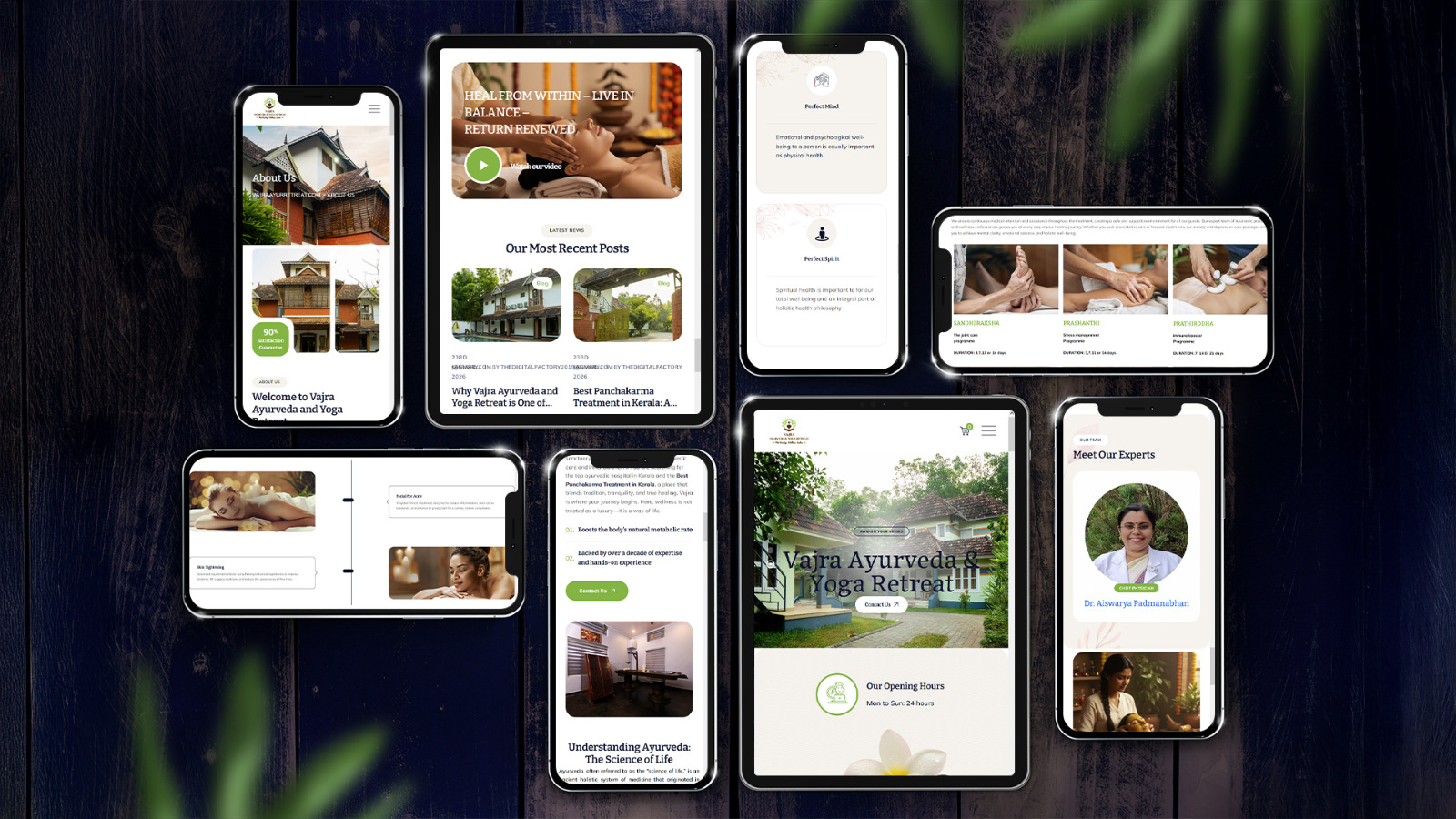 Ayurveda resort website